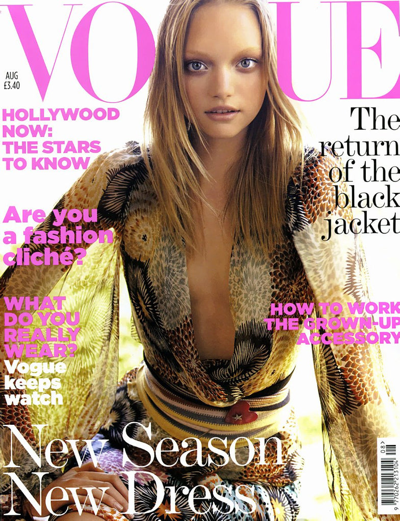 VOGUE Magazine UK August 2005 GEMMA WARD Iselin Steiro CAROLINE TRENTINI