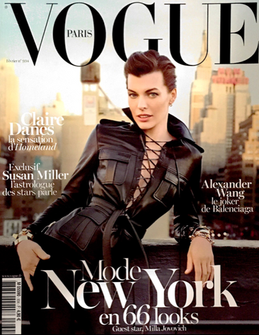 VOGUE Paris Magazine February 2013 MILLA JOVOVICH Tony Ward NATASHA POLY Anja Rubik