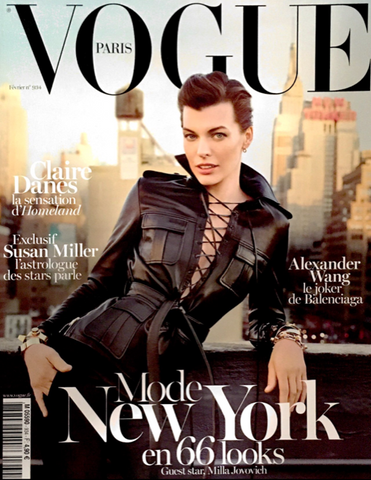 VOGUE Magazine Paris February 2013 MILLA JOVOVICH Tony Ward NATASHA POLY Anja Rubik