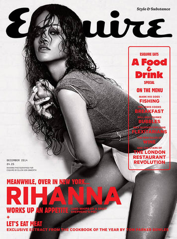 ESQUIRE UK Magazine December 2014 RIHANNA by ELLEN VON UNWERTH Dan Stevens