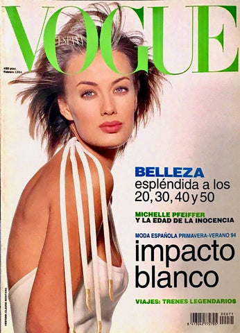 VOGUE Magazine Spain February 1994 Nelly Schamey Pakh MICHELLE PFEIFFER Kirsten Owen KARL LAGERFELD