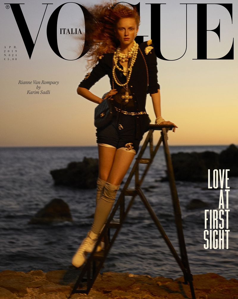 VOGUE Magazine Italia April 2019 RIANNE VAN ROMPAEY Meghan Roche FRAN SUMMERS