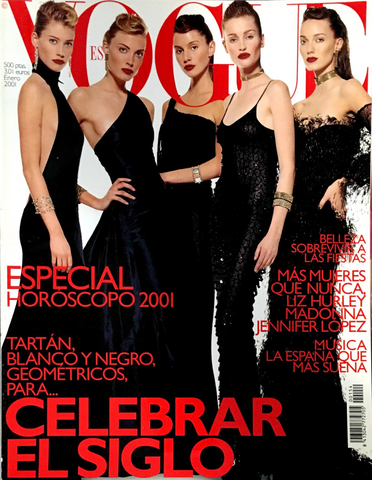 VOGUE Spain Magazine January 2001 JENNIFER OHLSSON Vanessa Greca ALESSANDRA AMBROSIO