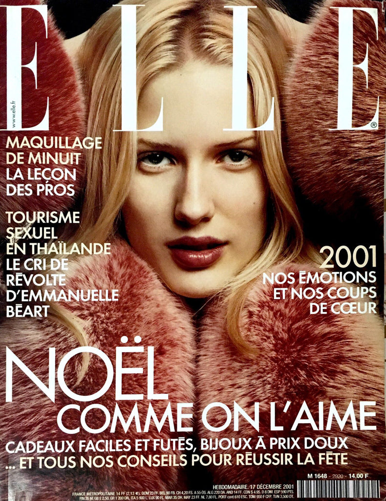 ELLE Magazine France N°2920 December 2001 SARAH MCNEILLY