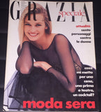 GRAZIA Italia Magazine December 1991 ESTELLE LEFEBURE Isabella Rossellini ANGIE EVERHART
