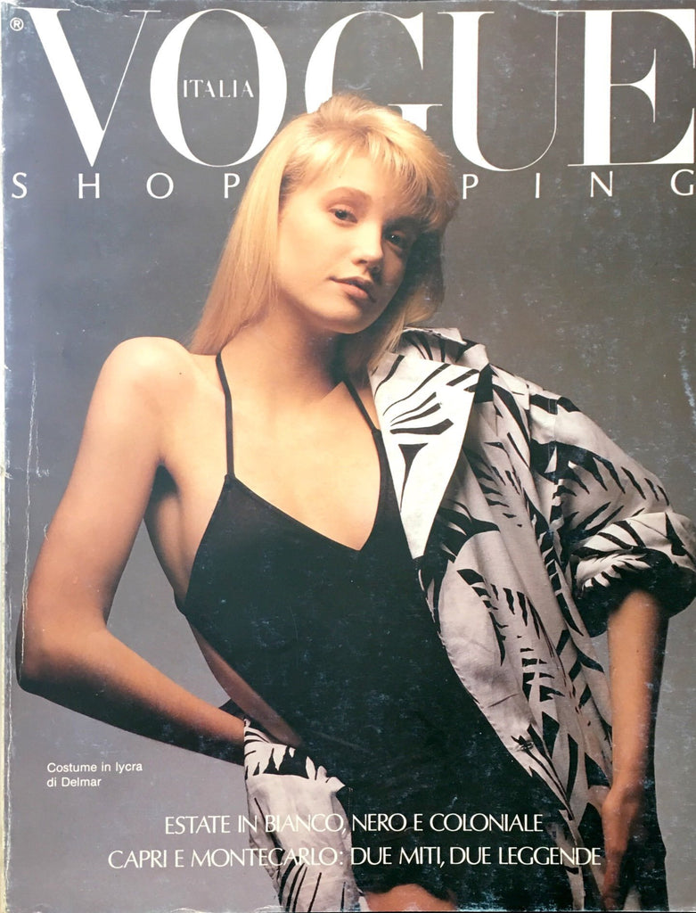 VOGUE Italia SHOPPING Magazine June 1986 PIERO GEMELLI James Calderaro STEFANO MASSIMO