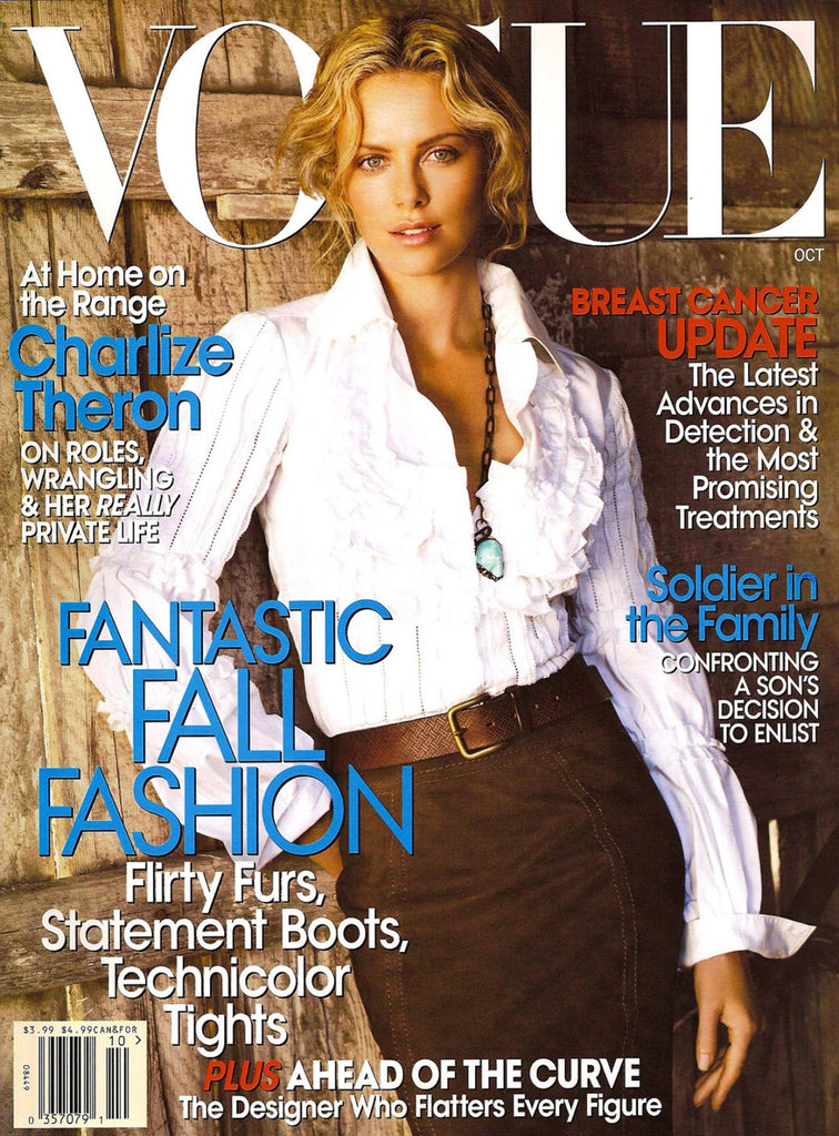 VOGUE Magazine US October 2007 CHARLIZE THERON Raquel Zimmermann SASHA PIVOVAROVA