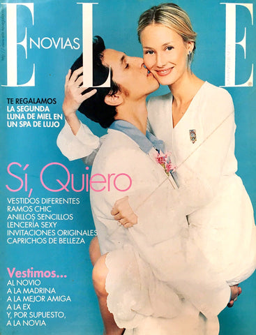 ELLE NOVIAS Magazine Spain February 2001 VANESSA LORENZO Jordi Rosello PETRA NEMCOVA