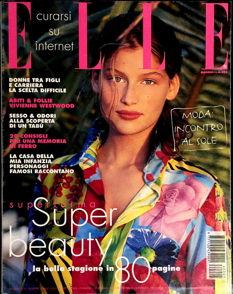 ELLE Italia Magazine May 1996 LAETITIA CASTA Nadia Vassilieva NIEVES A
