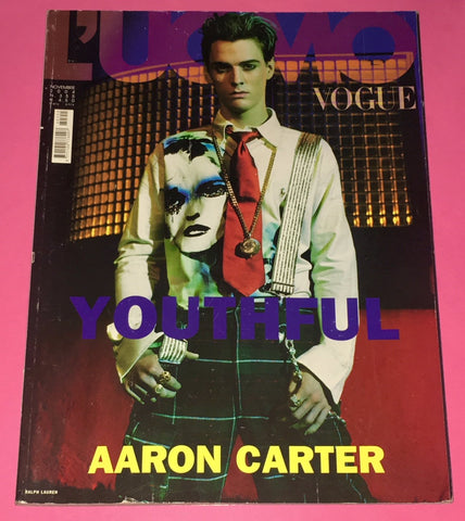 L'UOMO VOGUE Magazine November 2004 AARON CARTER Bruce Weber NICK KAMEN Lucas Black