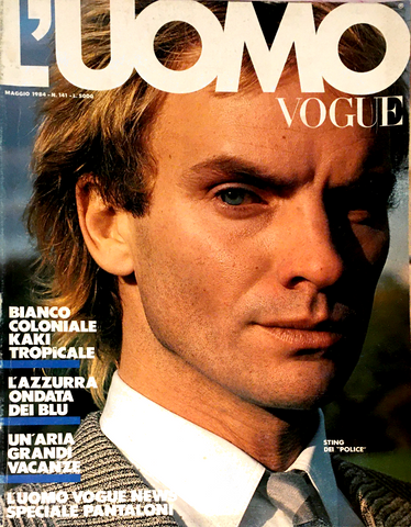L'UOMO VOGUE Magazine May 1984 STING