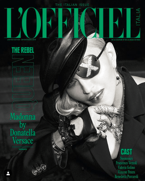 L'OFFICIEL ITALIA Magazine 2019 MADONNA [ black & green cover ]