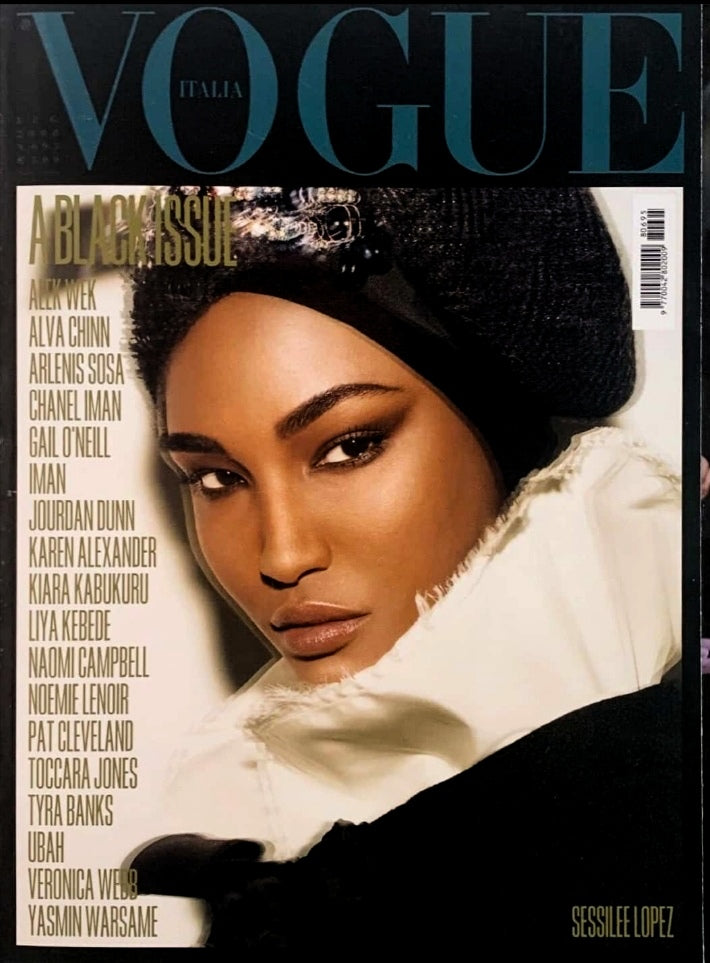 VOGUE Italia Magazine July 2008 The Black Issue SESSILEE LOPEZ Cover FIRST PRINT