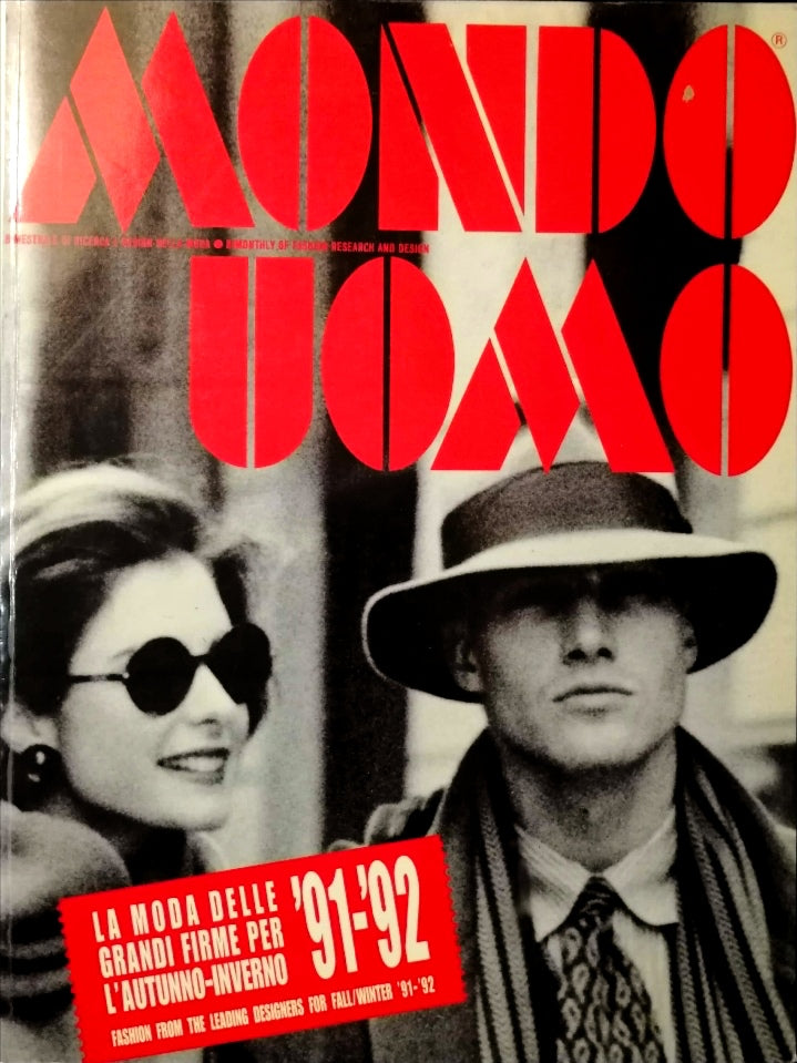 MONDO UOMO Magazine June/July 1991 * Fall Winter Fashion Collections Issue