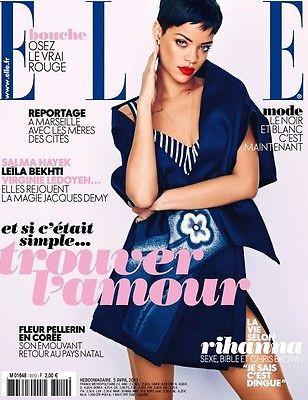 RIHANNA Mariano Vivanco TANGA MOREAU Salma Hayek ELLE Magazine April 2013