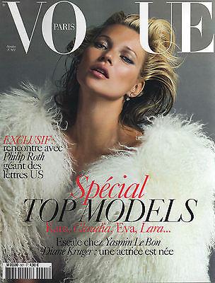 VOGUE Magazine Paris October 2009 KATE MOSS Lara Stone CLAUDIA SCHIFFER Yasmin Le Bon