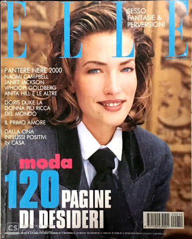 ELLE Italia Magazine 1992 TATJANA PATITZ Estelle Lefebure DANIELA PESTOVA Emma Sjoberg - magazinecult