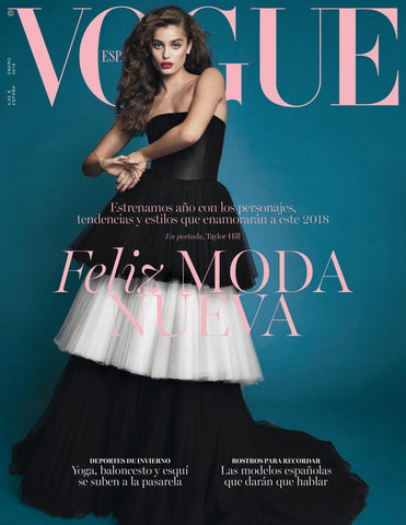 VOGUE Magazine Spain January 2018 TAYLOR HILL Nimue Smit HANA JIRICKOVA Marisa Paredes