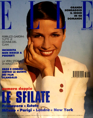 ELLE Italia Magazine February 1993 FABIENNE TERWINGHE Niki Taylor GILLES BENSIMON - magazinecult