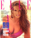ELLE Italia Magazine July 1991 ELLE MACPHERSON Carre Otis CARMEN SCHWARZ