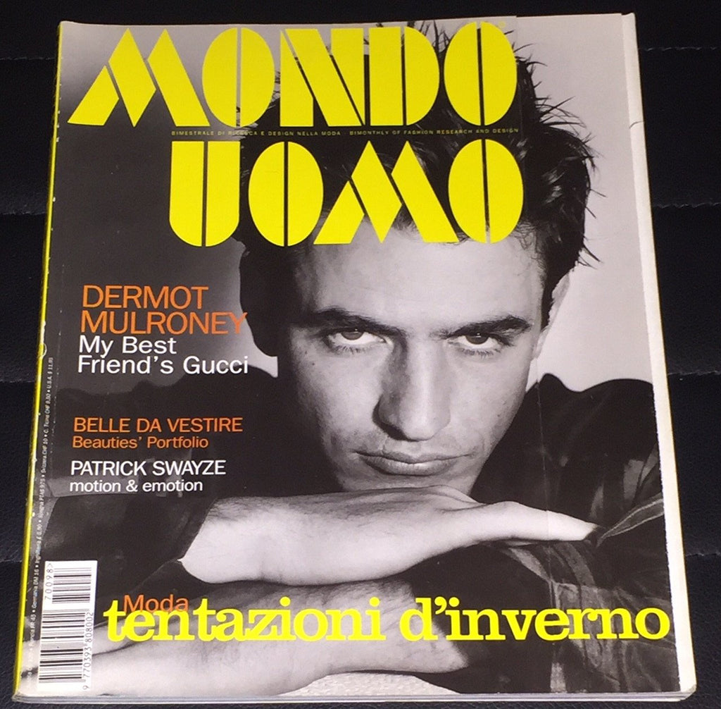 MONDO UOMO Magazine 1997 DERMOT MULRONEY Patrick Swayze MARK VANDERLOO