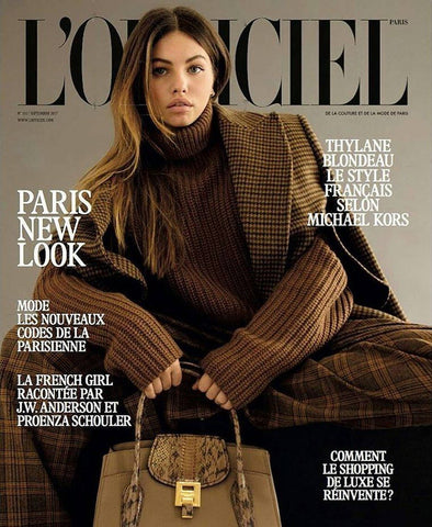 L'OFFICIEL Magazine Paris September 2017 THYLANE BLONDEAU Angele Metzger ADELE FARINE