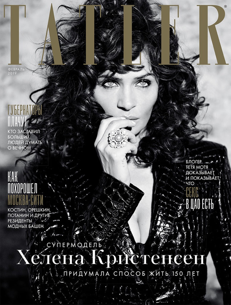 TATLER Russia Magazine February 2019 HELENA CHRISTENSEN by JAN WELTERS Sealed
