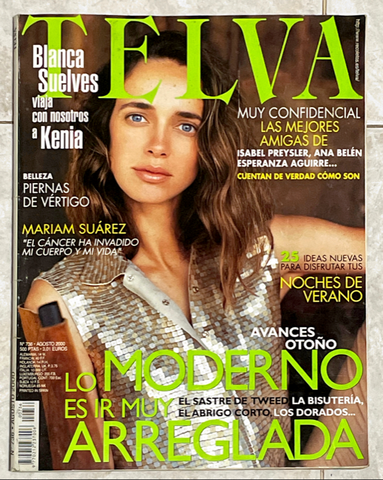 TELVA Magazine August 2000 BLANCA SUELVES Laura Ponte
