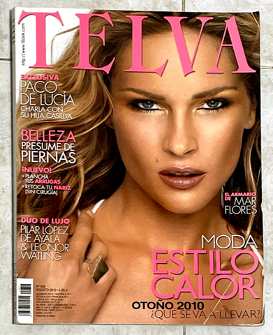 TELVA Magazine August 2010 ERIN WASSON Enrique Iglesias LEONOR WATLING