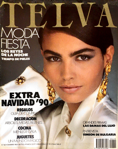 TELVA Magazine December 1990 INES SASTRE Judit Masco PATRICIA VELASQUEZ