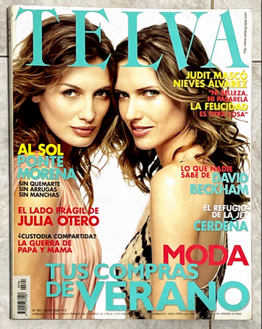 TELVA Magazine June 2005 JUDIT MASCO Nieves Alvarez DAVID BECKHAM