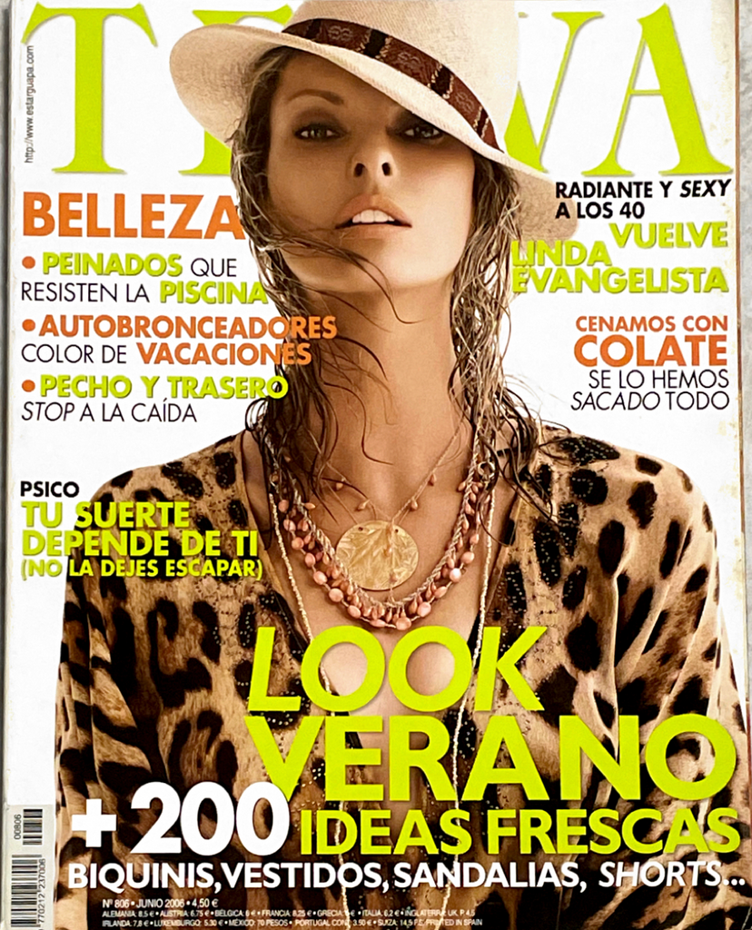 TELVA Magazine June 2006 LINDA EVANGELISTA by STEVEN MEISEL