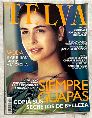 TELVA Magazine Spain March 2000 NURIA ROCA Vanessa Lorenzo