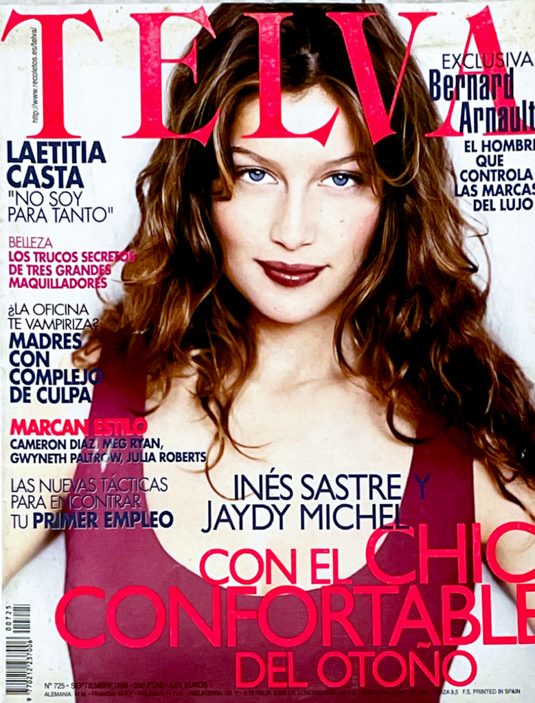 TELVA Magazine September 1999 LAETITIA CASTA Ines Sastre JAYDY MICHEL