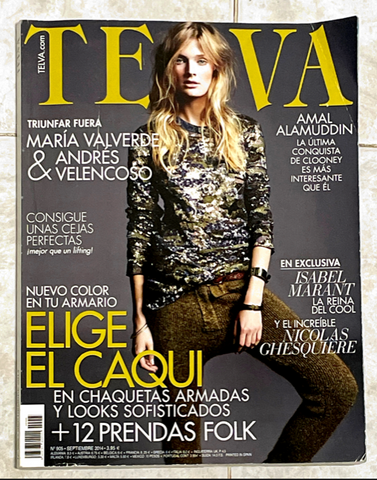 TELVA Magazine September 2014 CONSTANCE JABLONSKI Andres Velencoso BLANCA PADILLA