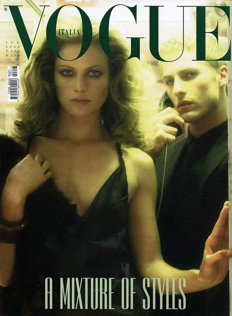 VOGUE Magazine Italia July 2002 CAROLYN MURPHY Sharon Ganish ANN TURKEL Selma Blair