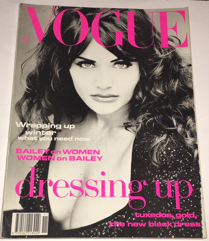 VOGUE UK Magazine November 1992 HELENA CHRISTENSEN Carre Otis IRENE PFEIFFER