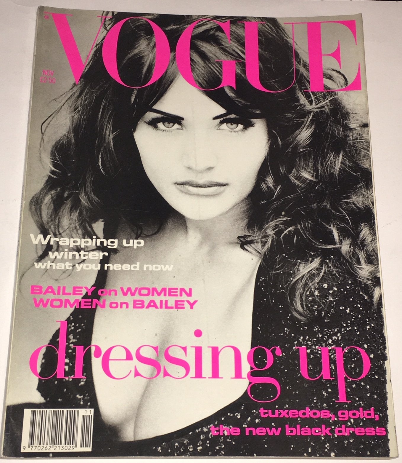 VOGUE UK Magazine November 1992 HELENA CHRISTENSEN Carre Otis IRENE PF