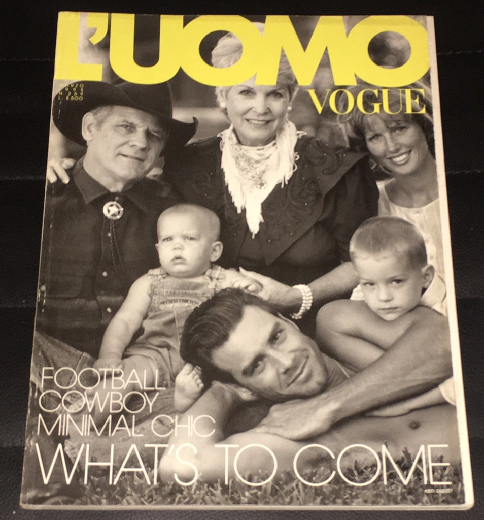 L'UOMO VOGUE Magazine March 1995 BRUCE WEBER MALE FOOTBALL PLAYERS Lucas Haas ERIC STOLTZ