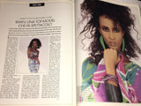 DONNA Magazine Italy April 1987 JO CHAMPA Iman LARA NASZINSKI Fabrizio Ferri