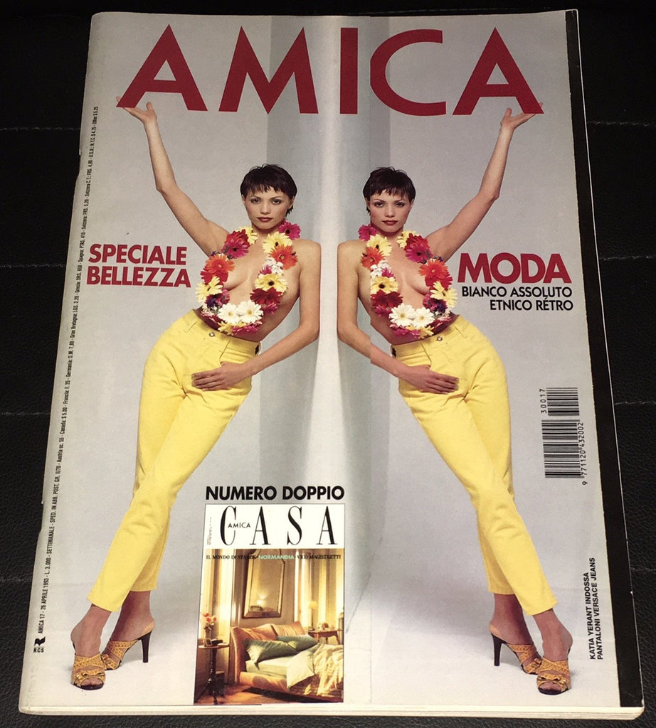 AMICA Magazine ITALIA April 1993 KATIA YERANT Leticia Herrera GEENA DAVIS