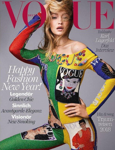 VOGUE Magazine Germany January 2018 cover GIGI HADID