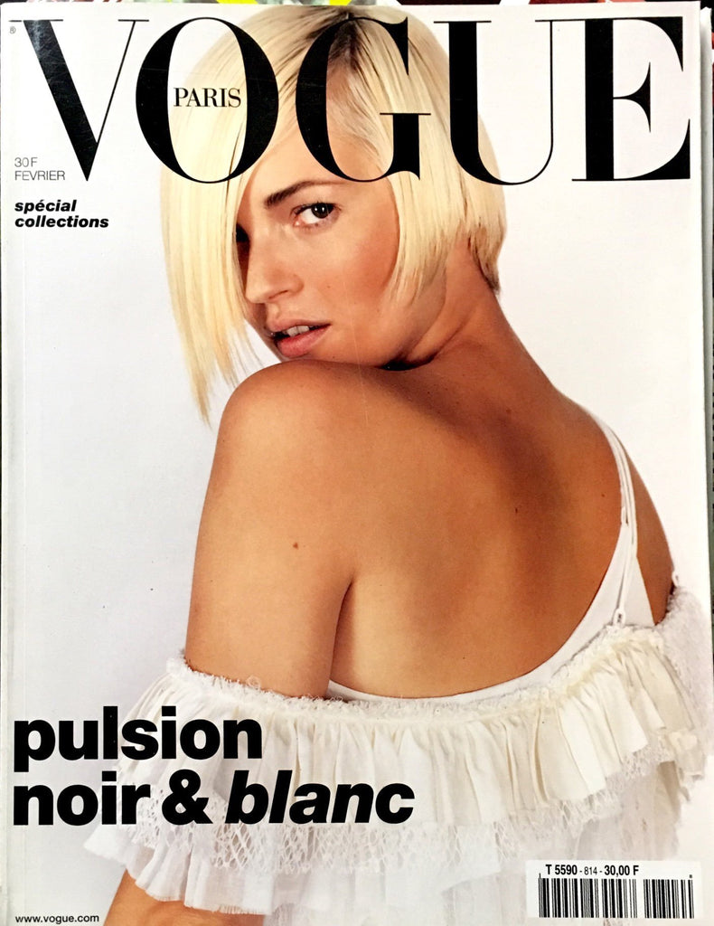 VOGUE Magazine Paris February 2001 KATE MOSS Stephanie Seymour KAREN ELSON