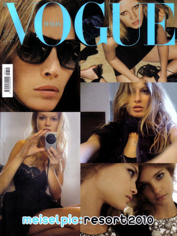 VOGUE Magazine Italia December 2009 GISELE Shalom Harlow ROBERTO BOLLE Carmen Kass KATE BOSWORTH