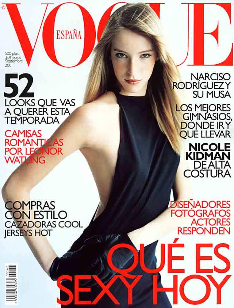 VOGUE Spain Magazine September 2001 CARMEN MARIA HILLESTAD Leonor Watling DANIELE LIOTTI