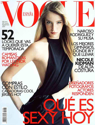 VOGUE Spain Magazine September 2001 CARMEN MARIA HILLESTAD Leonor Watling DANIELE LIOTTI