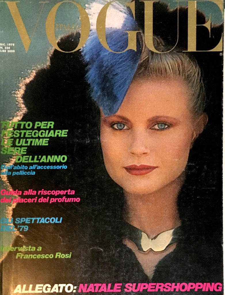VOGUE Magazine Italia December 1978 Dot Jensen PAT CLEVELAND Clotilde MARIE HELVIN
