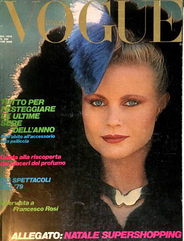VOGUE Italia Magazine December 1978 Dot Jensen PAT CLEVELAND Clotilde MARIE HELVIN
