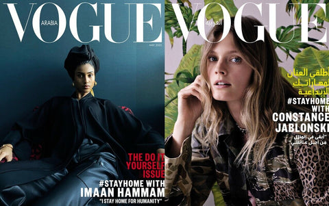 VOGUE Magazine Arabia May 2020 IMAAN HAMMAM Constance Jablonski EVA HERZIGOVA