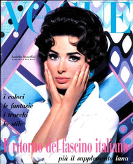 VOGUE Magazine Italia September 1990 ISABELLA ROSSELLINI Linda Evangel